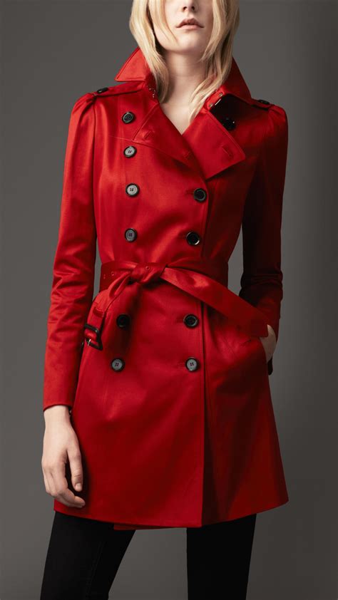 burberry red raincoat